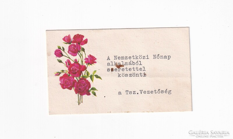 H:82 Women's Day greeting. Card postcard 1966