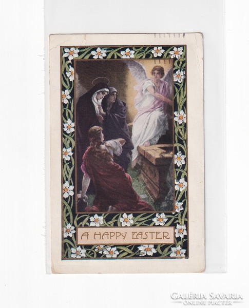 Hv:87 religious antique Easter greeting card 