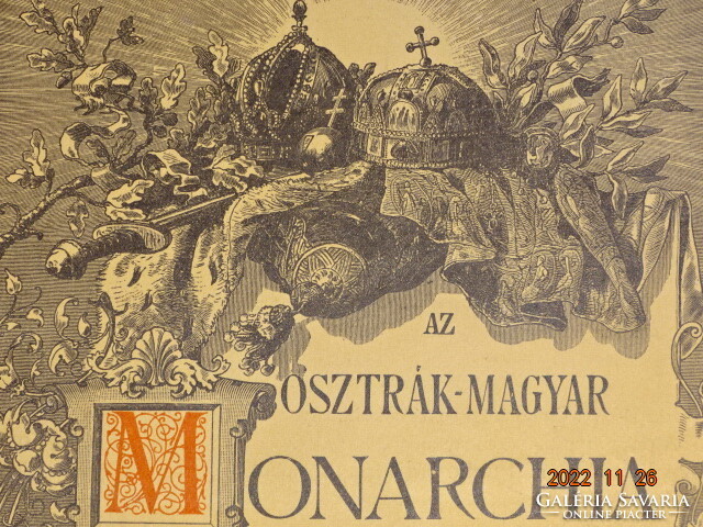 A booklet of the Austro-Hungarian monarchy in writing and picture