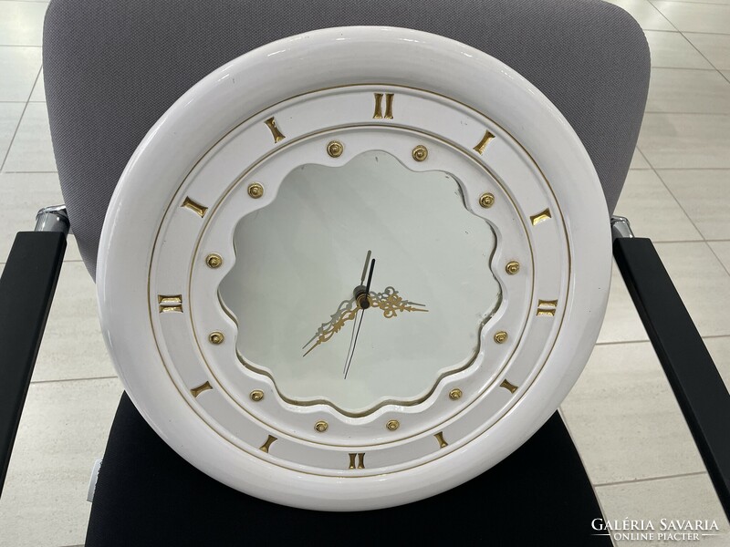 Zsolnay pyrogranite porcelain clock wall clock modern retro mid century