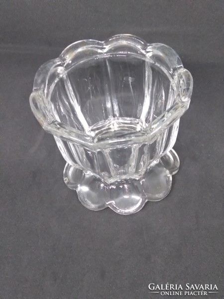 Glass candle holder