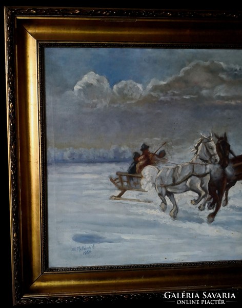 Fk/380. – M. Pellerdi a. With sign - horse-drawn sleigh