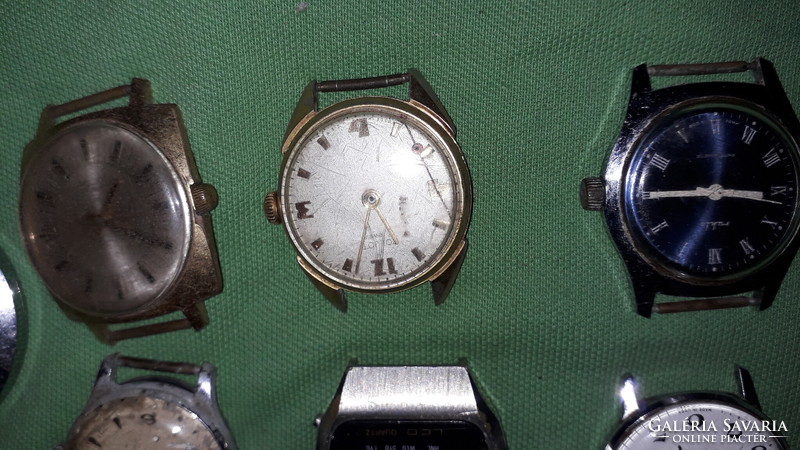Antik régi és újabb óra karóra alkatrészek - ÓRÁK SZERKEZETEK TOKOK- EGYBEN a képek szerint 3.
