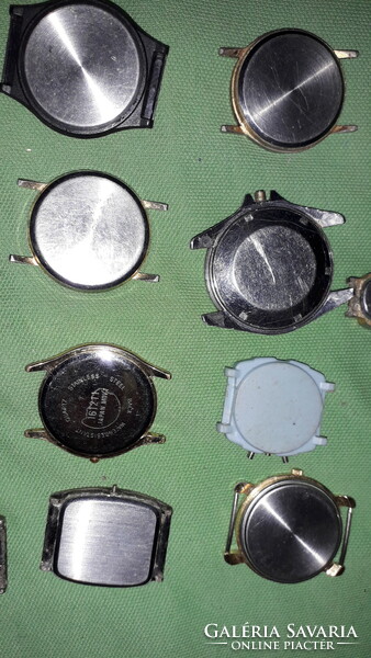 Antique old and newer watches, watch parts - cases, structures, dials - together according to the pictures 1.