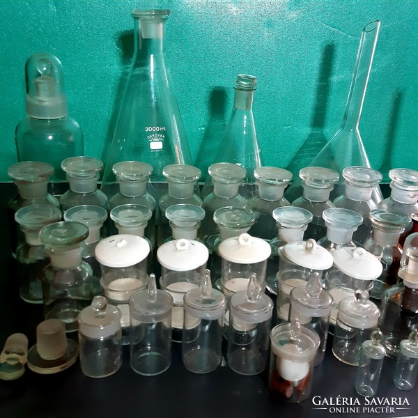 Antique pharmacy and apothecary bottles 60 pcs