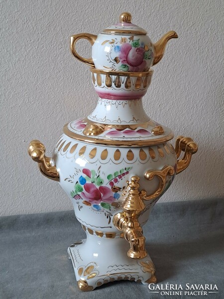 Beautiful, flawless! Retro Russian / Soviet porcelain samovar