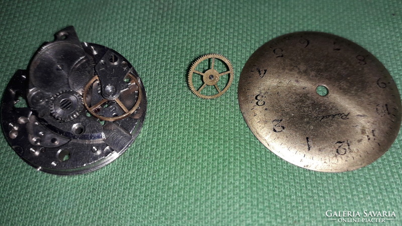 Antique old and new clock watch parts - rocket zaria - together according to the pictures 11.