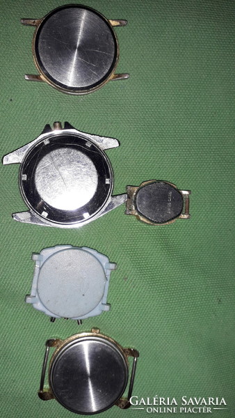 Antique old and newer watches, watch parts - cases, structures, dials - together according to the pictures 1.