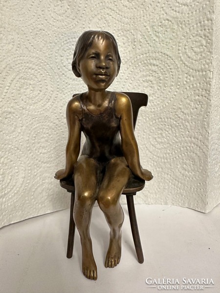 László Kutas, ballerina - 17x8x8 bronze