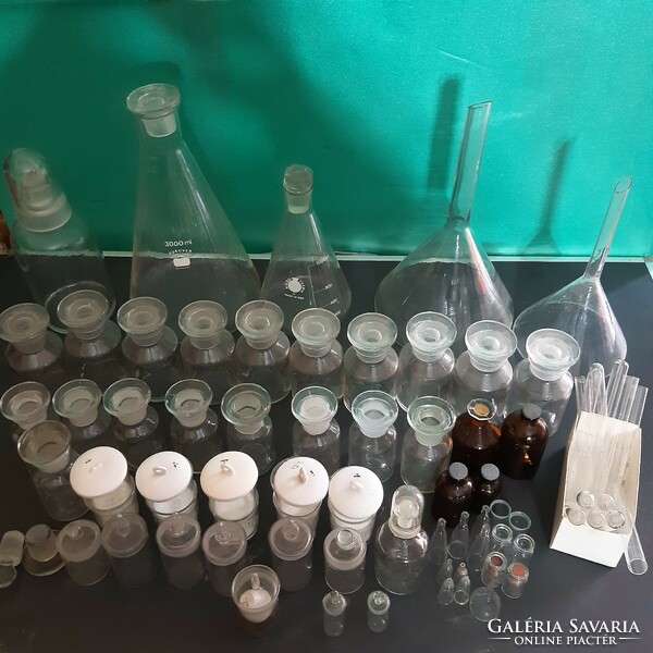 Antique pharmacy and apothecary bottles 60 pcs