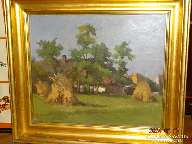 Ferenc Artner (doba 1904 - szombathely 1981): under gardens oil painting gallery owner !!!