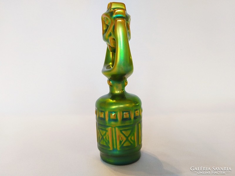 Zsolnay eozin art-deco sun figure. Flawless!