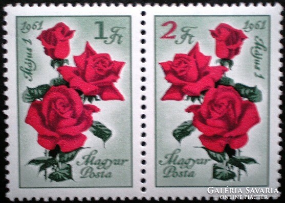 S1814-5c / 1961 Május 1.  bélyegsor postatiszta párban ( olcsóbb változat )