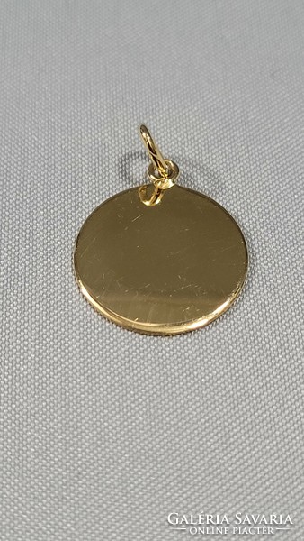 14 K gold horoscope pendant 