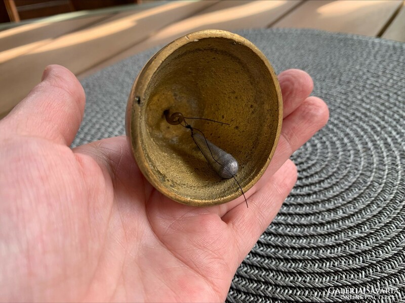 Solid copper, nice-sounding small bell, bell, 6 cm.