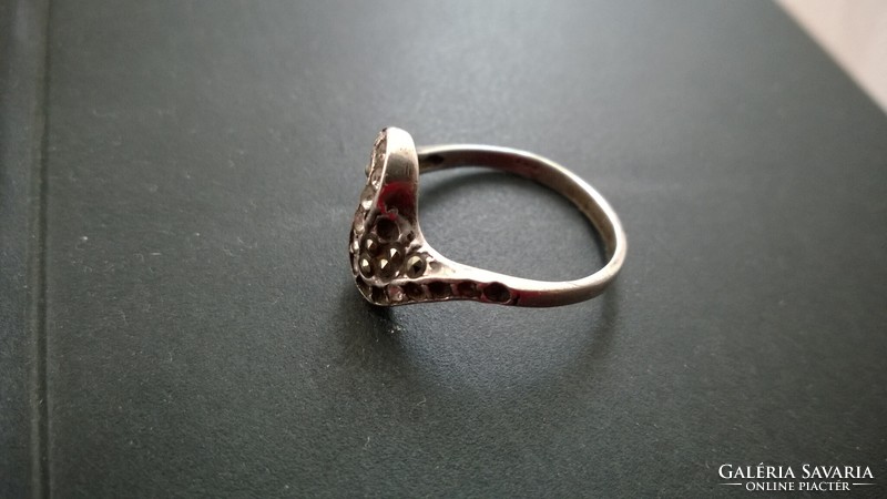 Ezüst gyűrű magy.fémjel,925-ös, kőhiány, olcsó ár