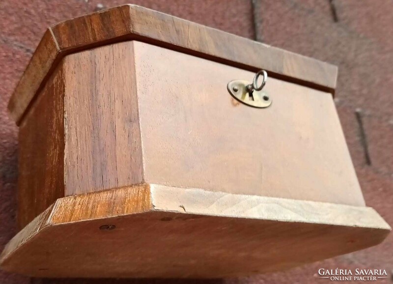 Biedermeier wooden key box - wooden box