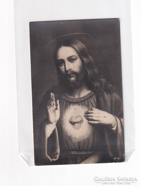 Hv: 94 religious antique greeting card postmarked