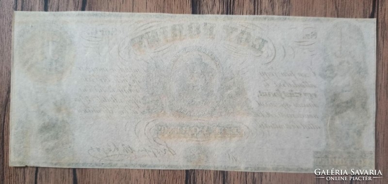 Kossuth emigrációs 1 forint 1852 "G" sorozat