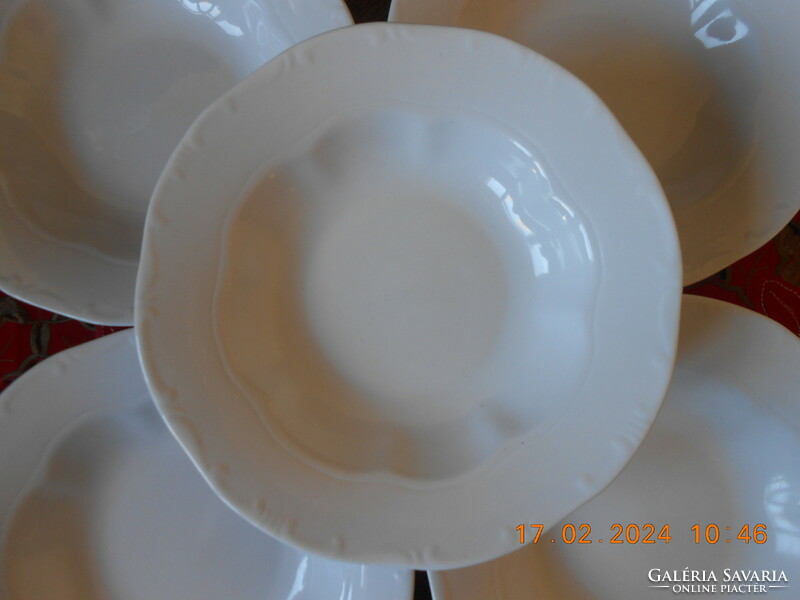 Zsolnay white deep plate