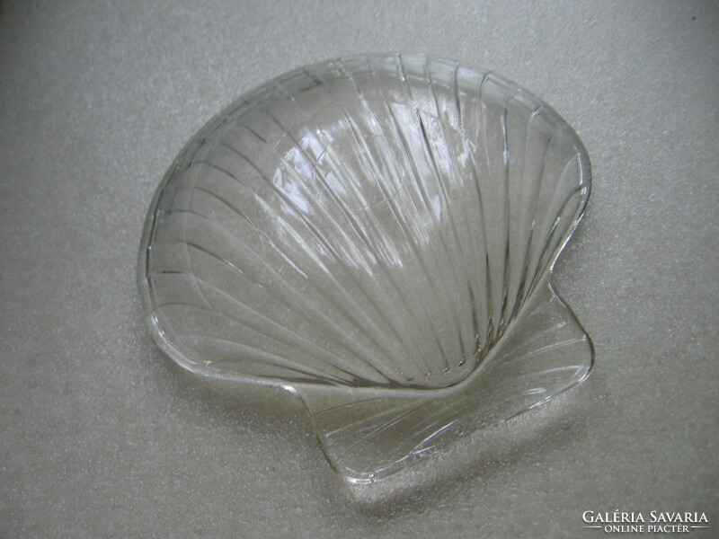 Retro Pyrex kagyló forma hamutartó, tálka