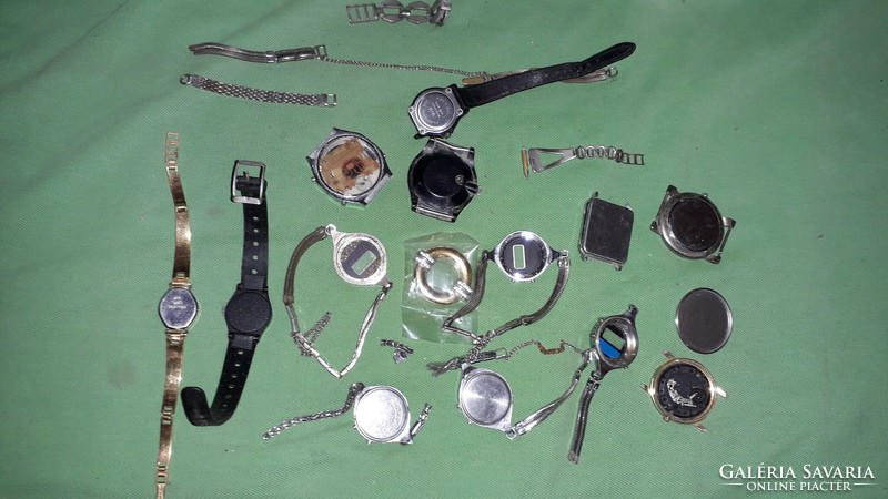 Antique old and new watches, watch parts - watches, straps, cases - all together according to the pictures 4.