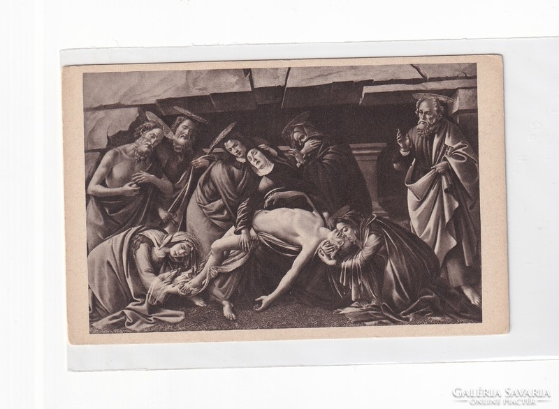 HV:88 Vallásos antik Húsvéti Üdvözlő képeslap postatiszta