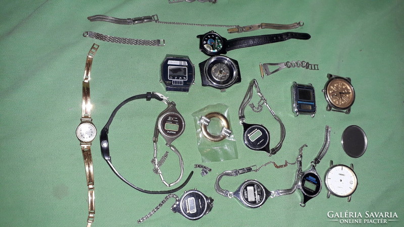 Antique old and new watches, watch parts - watches, straps, cases - all together according to the pictures 4.