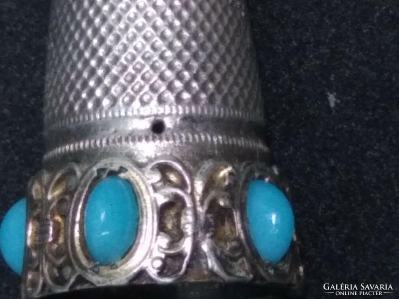 Antique silver thimble