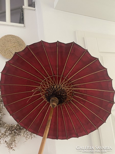 Antique parasol, parasol, decoration, hand painted