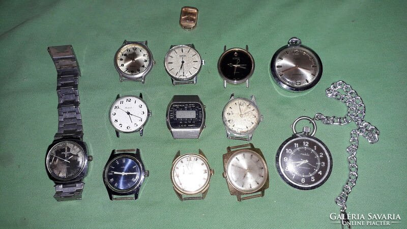 Antique old and new watches, watch parts - watches, structures, cases - together according to the pictures 3.