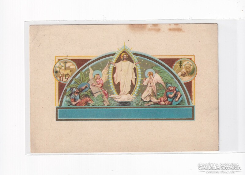 HV:95 Vallásos antik Üdvözlő képeslap 1937