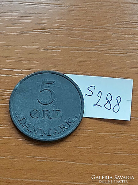 Denmark 5 cents 1964 ix. King Frederick, zinc s288