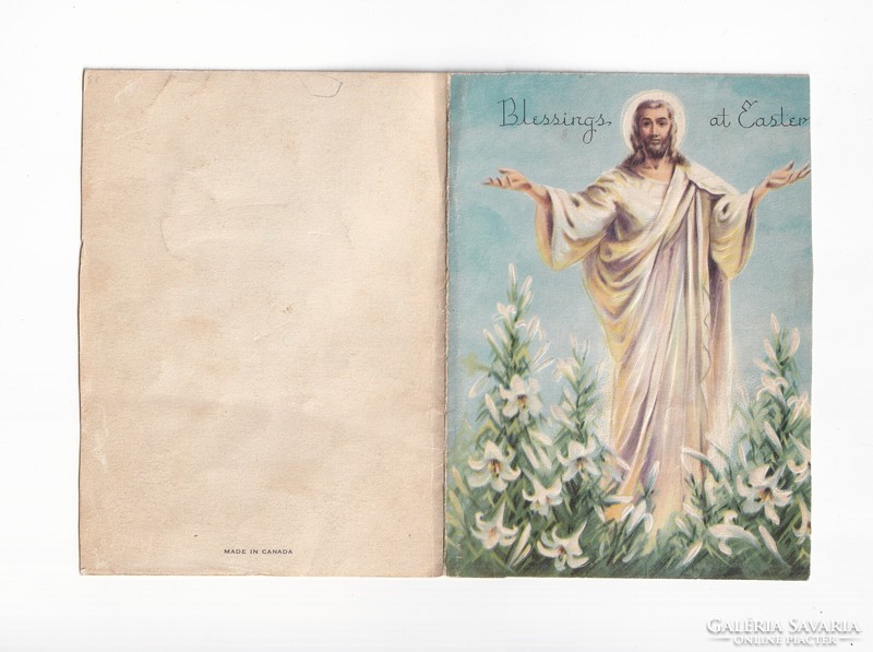 HV:87 Vallásos Húsvéti Boríték Üdvözlő képeslap