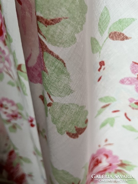 IKEA “Rosali” csodás rózsás vékony pamut függöny pár