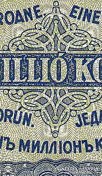 REPLIKA - 1 MILLIÓ KORONA 1923, HIBÁTLAN !