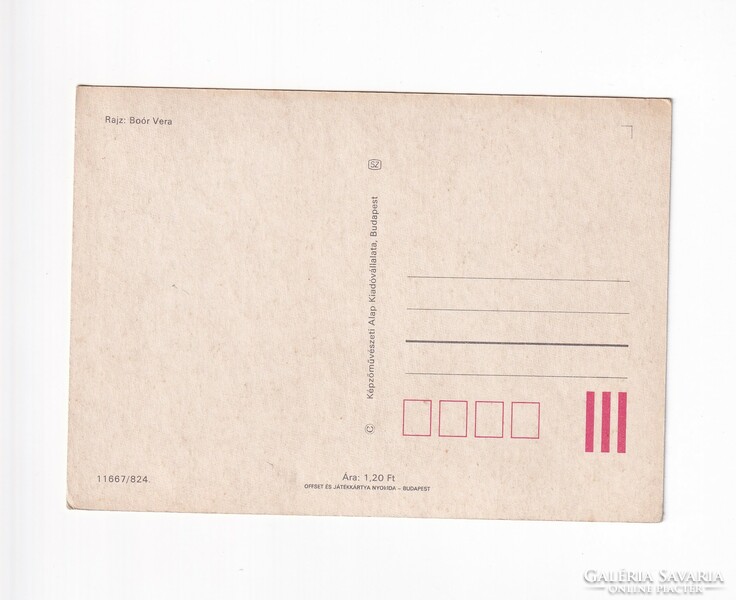 H:73/2 Húsvéti Üdvözlő képeslap postatiszta "Képzőművészeti grafikai lapok" 02