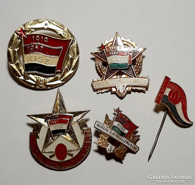 Youth for socialism, for our socialist country badges and badges 5 pcs 1.