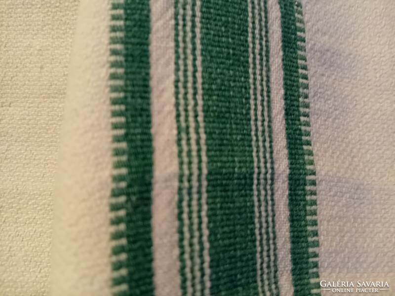 Old, home-woven, fringed tablecloth, 120x50
