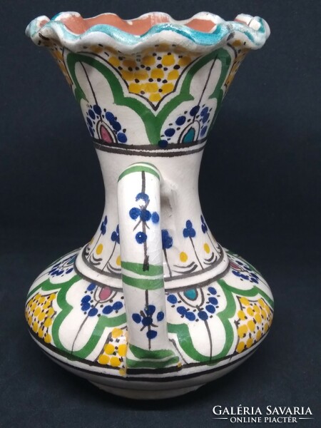 Folk art nouveau vase