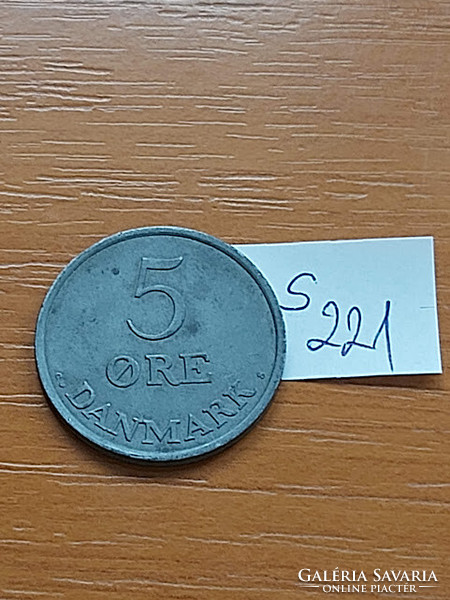 Denmark 5 cents 1962 ix. King Frederick, zinc s221