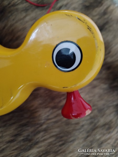 Wood, toy duck / - from the 70s and 80s