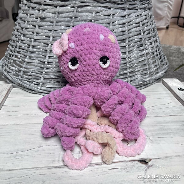 Crocheted plush octopus