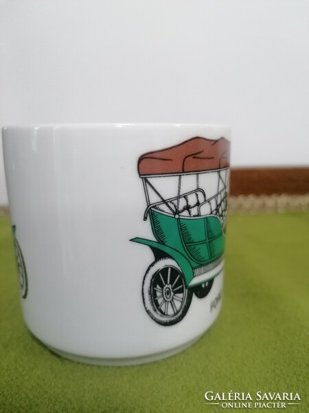 Retro Alföldi porcelán autós bögre Ford