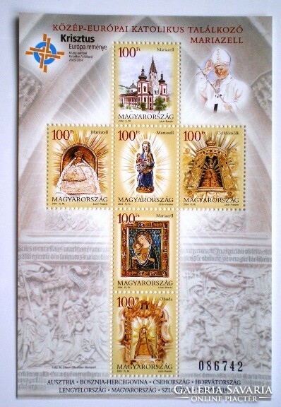 B293 / 2004 Közép - európai katolikus Találkozó blokk postatiszta