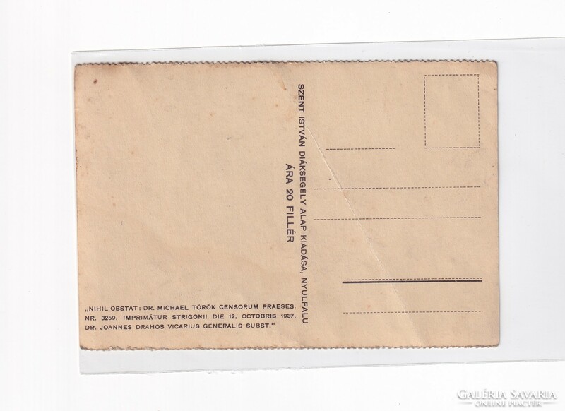 Hv: 94 religious antique greeting card 