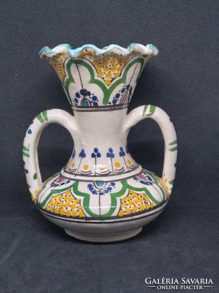 Folk art nouveau vase