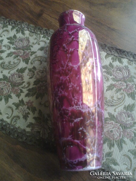 Lüsztermázas hollóházi váza - 25 cm-es