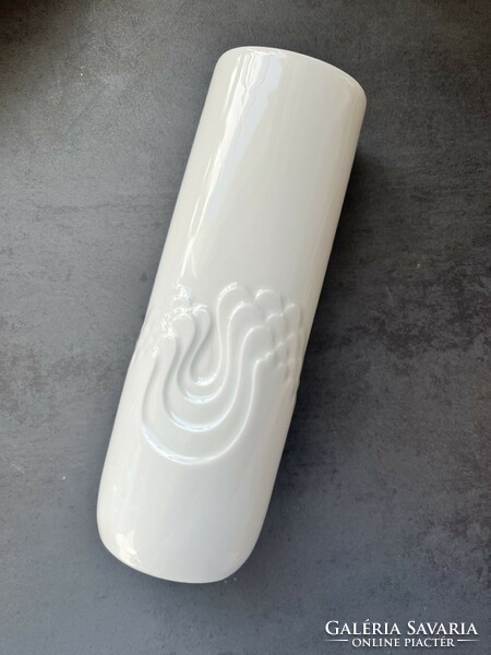 Op-Art fehér Thomas porcelán váza „Blütenzauber”, tervező a finn Tapio Wirkkala
