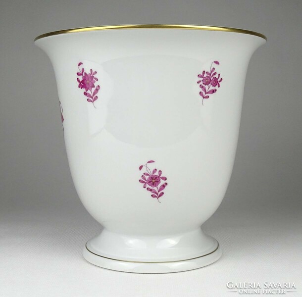 1Q668 Herend porcelain bowl with purple Appony pattern